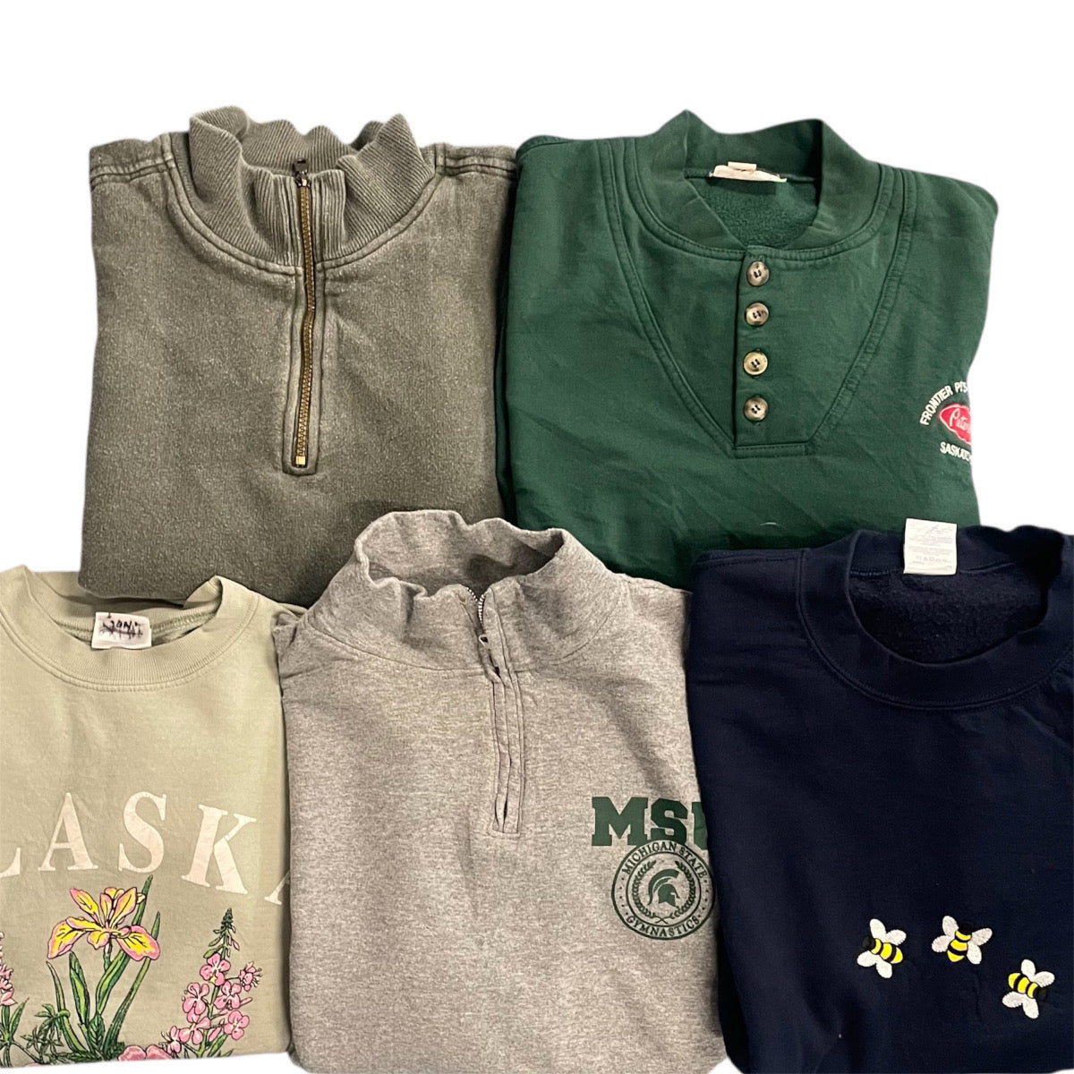 スウェット スタッフ おすすめ セレクトアイテム まとめ売り 5枚セット 古着卸 MJ0106