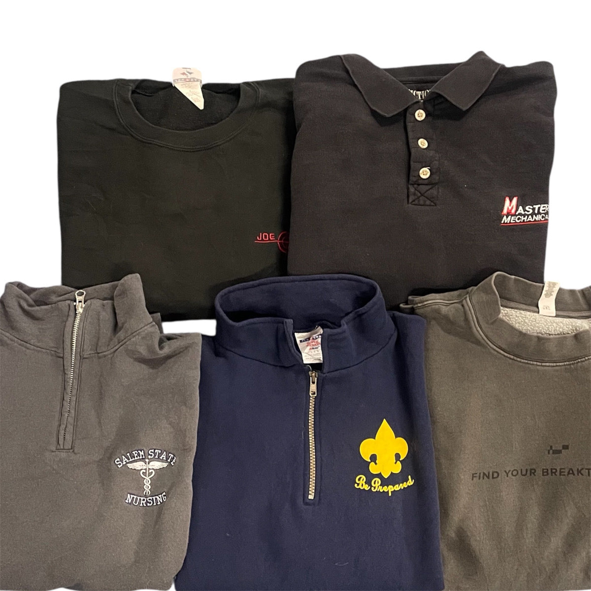 スウェット スタッフ おすすめ セレクトアイテム まとめ売り 5枚セット 古着卸 MJ0108