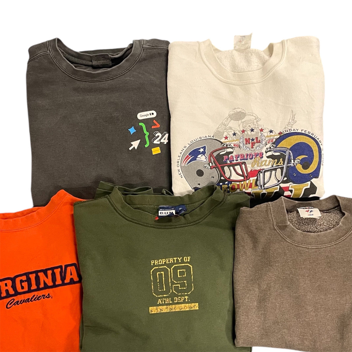 スウェット スタッフ おすすめ セレクトアイテム まとめ売り 5枚セット 古着卸 MJ0110