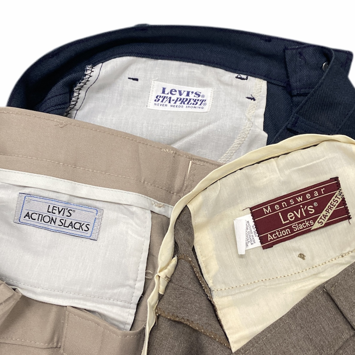 90s～ LEVI'S リーバイス アクションスラックス / スタプレ まとめ売り 3枚セット 古着卸 MJ0052