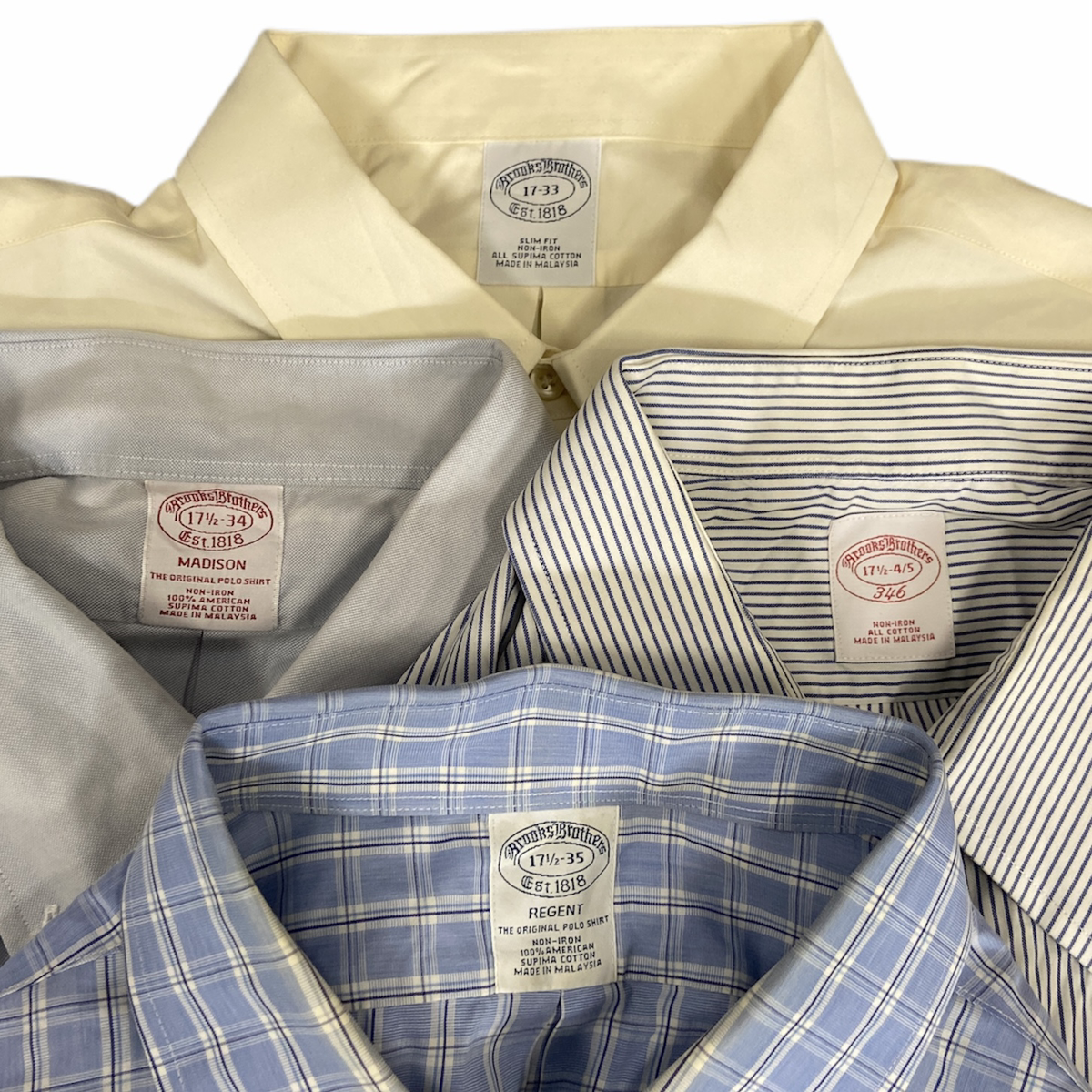 Brooks Brothers ブルックス ブラザーズ 長袖シャツ まとめ売り 4枚セット 古着卸 MJ0055