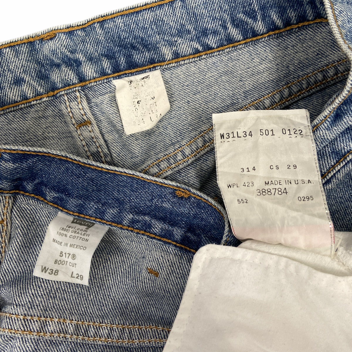 90s～ LEVI'S リーバイス デニムパンツ  501 / 517 / 565 まとめ売り 3枚セット 古着卸 MJ0057