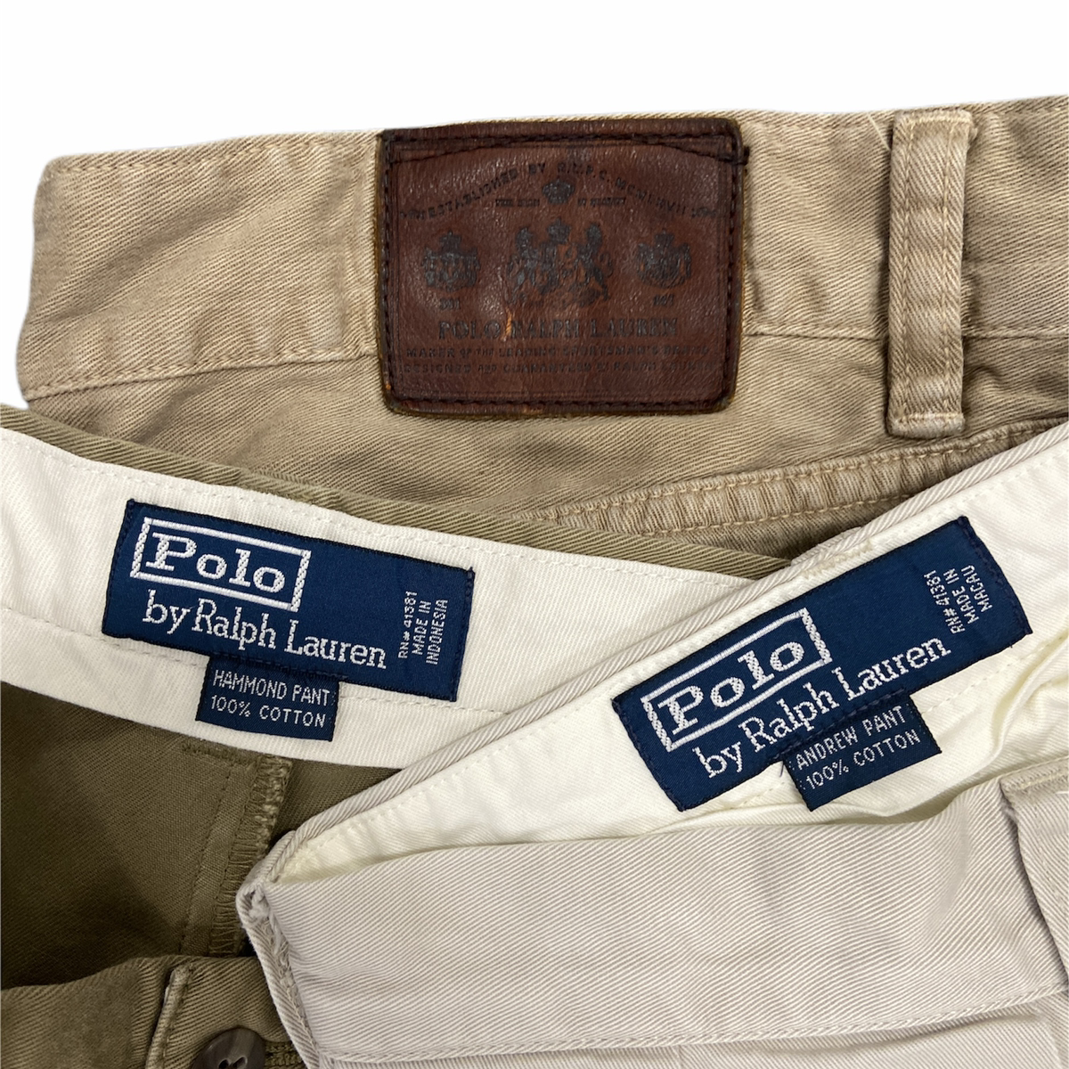 90s～ POLO RALPH LAUREN ラルフローレン チノパンツ まとめ売り 3枚セット 古着卸 MJ0059