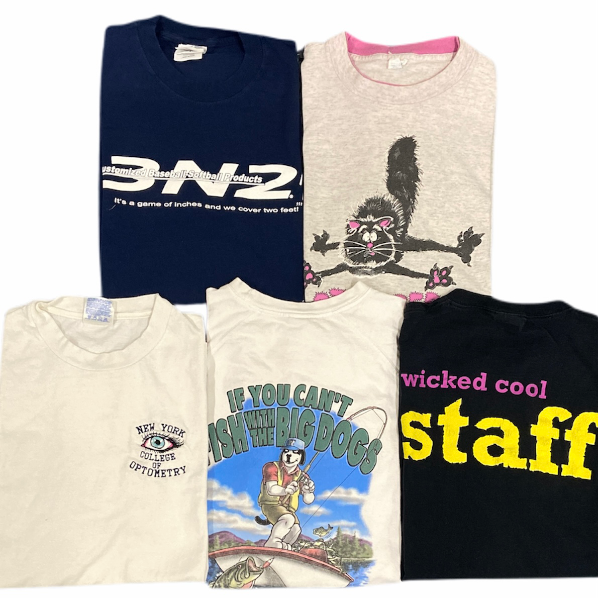 レギュラー Tシャツ スタッフ おすすめ セレクトアイテム まとめ売り 5枚セット 古着卸 MJ0062