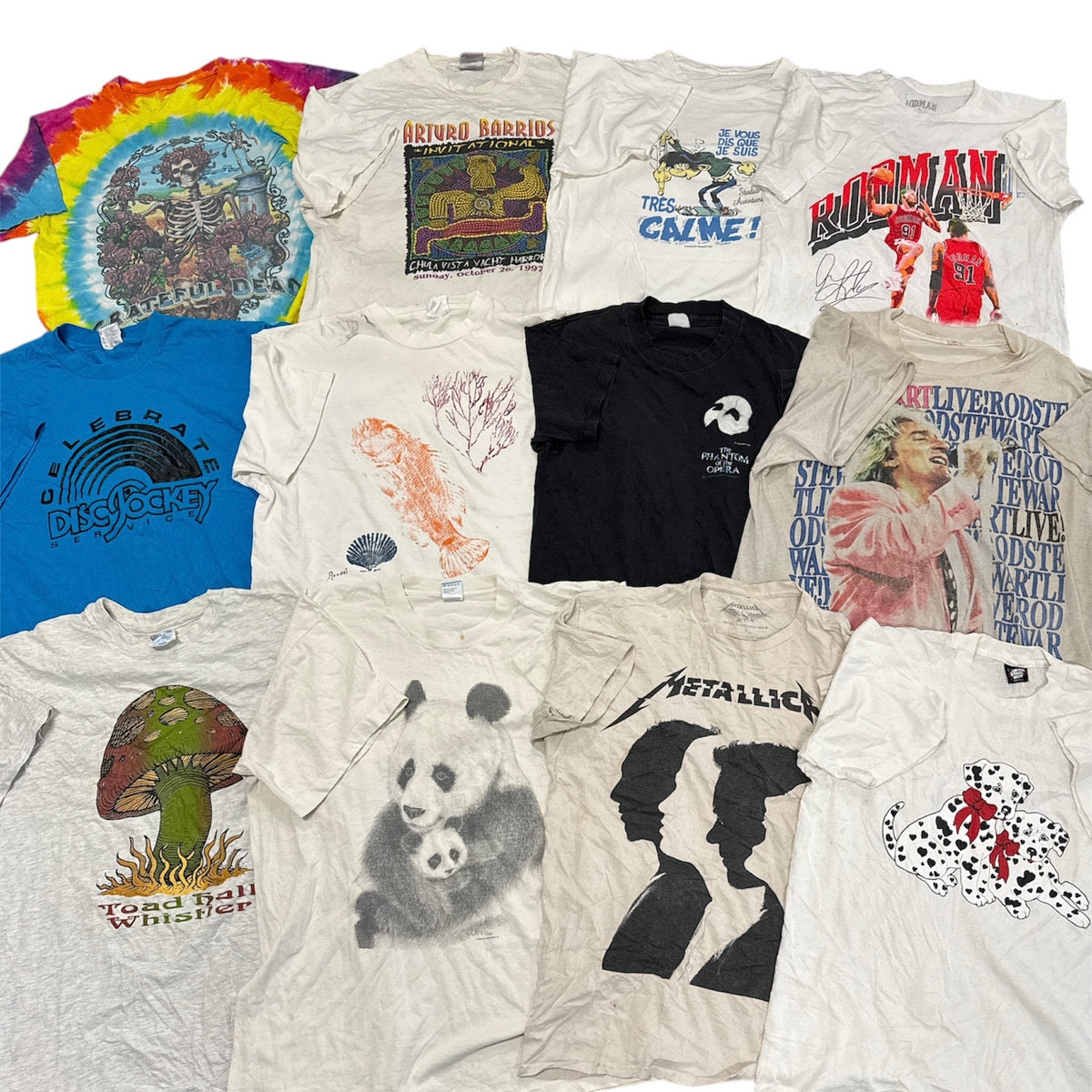 GOOD PRINT！！レギュラーTee！！【45kg ベール Tシャツ MIX】 まとめ売り 古着卸 ※約200枚 / シミ汚れダメージがある商品となります。