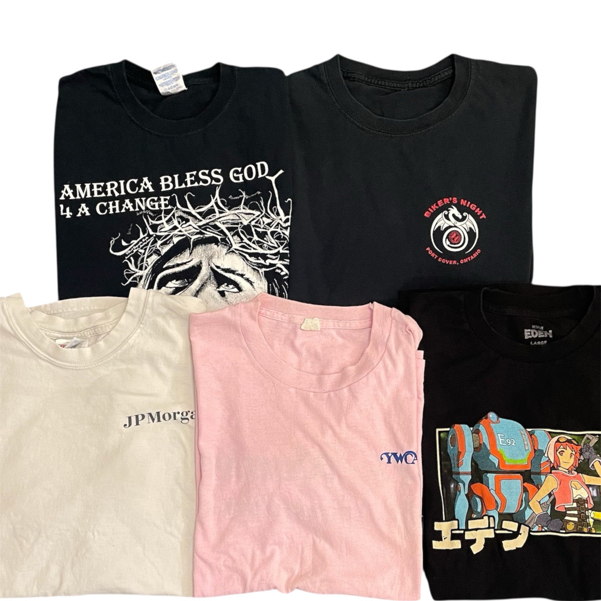 レギュラー Tシャツ スタッフ おすすめ セレクトアイテム まとめ売り 5枚セット 古着卸 MJ0069