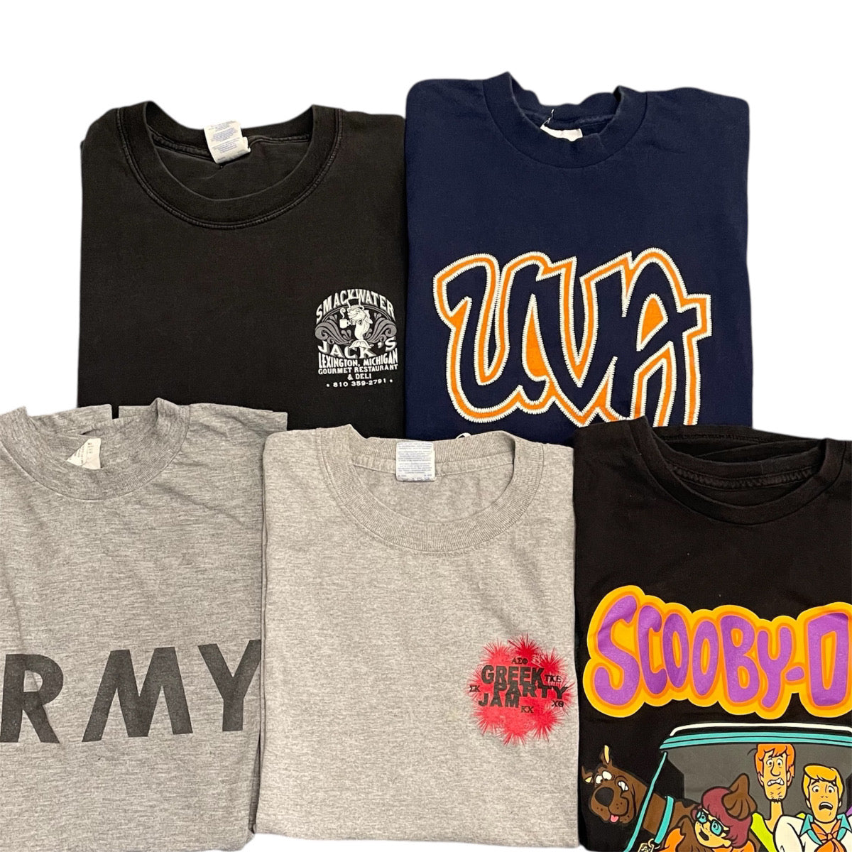 レギュラー Tシャツ スタッフ おすすめ セレクトアイテム まとめ売り 5枚セット 古着卸 MJ0076