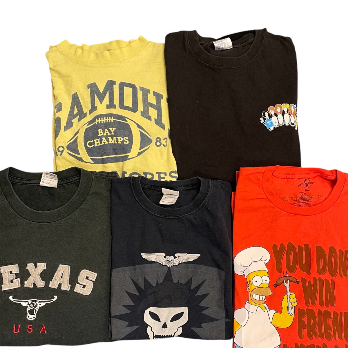 レギュラー Tシャツ スタッフ おすすめ セレクトアイテム まとめ売り 5枚セット 古着卸 MJ0079
